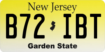 NJ license plate B72IBT