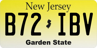 NJ license plate B72IBV