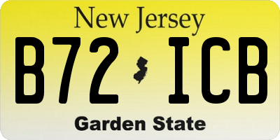 NJ license plate B72ICB