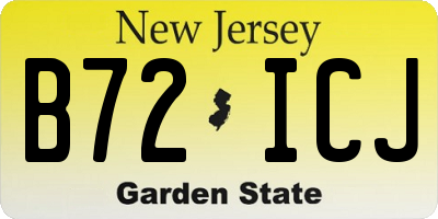 NJ license plate B72ICJ