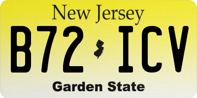 NJ license plate B72ICV