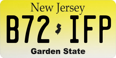 NJ license plate B72IFP