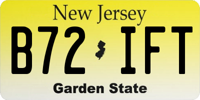 NJ license plate B72IFT