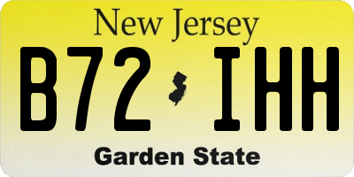 NJ license plate B72IHH