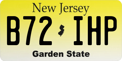 NJ license plate B72IHP