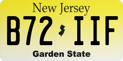 NJ license plate B72IIF