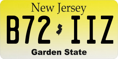NJ license plate B72IIZ