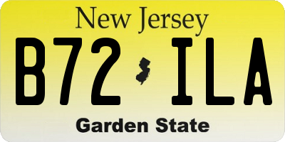 NJ license plate B72ILA