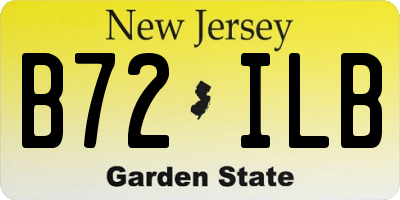 NJ license plate B72ILB