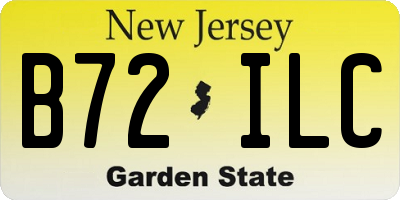 NJ license plate B72ILC