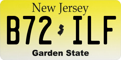 NJ license plate B72ILF