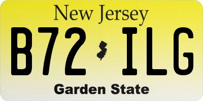 NJ license plate B72ILG