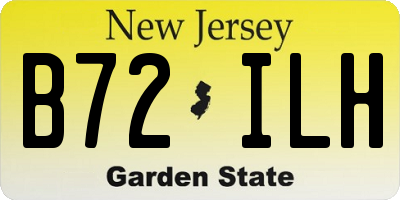 NJ license plate B72ILH