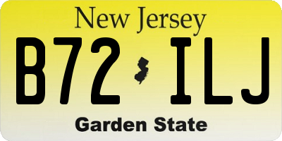 NJ license plate B72ILJ