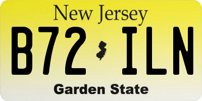 NJ license plate B72ILN