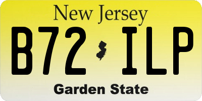 NJ license plate B72ILP