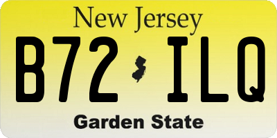 NJ license plate B72ILQ