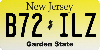 NJ license plate B72ILZ