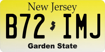 NJ license plate B72IMJ
