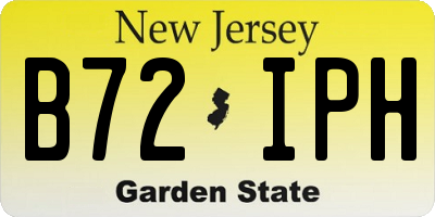 NJ license plate B72IPH