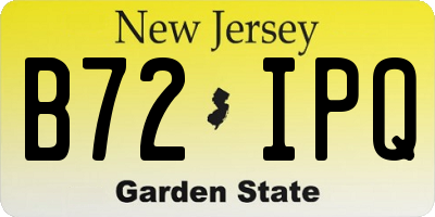 NJ license plate B72IPQ