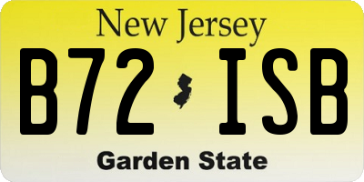 NJ license plate B72ISB