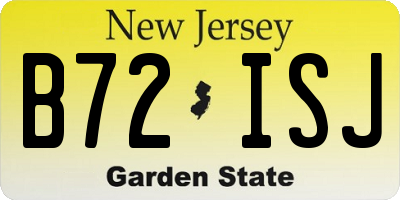NJ license plate B72ISJ
