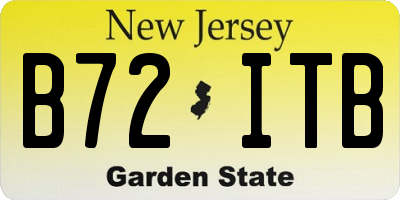 NJ license plate B72ITB