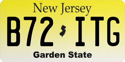 NJ license plate B72ITG