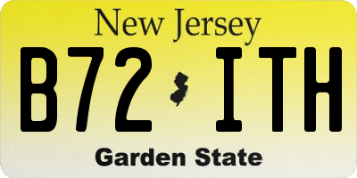 NJ license plate B72ITH