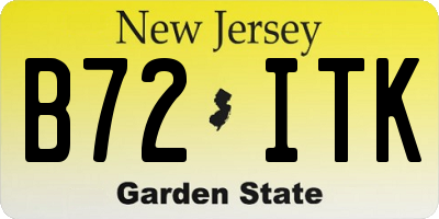 NJ license plate B72ITK
