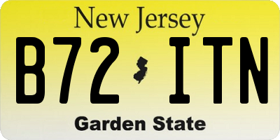 NJ license plate B72ITN