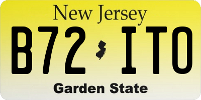 NJ license plate B72ITO