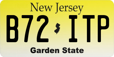 NJ license plate B72ITP