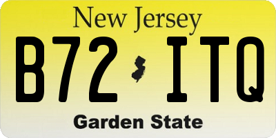 NJ license plate B72ITQ