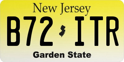 NJ license plate B72ITR