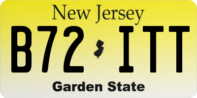 NJ license plate B72ITT