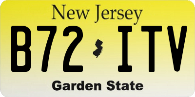 NJ license plate B72ITV
