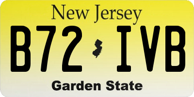 NJ license plate B72IVB