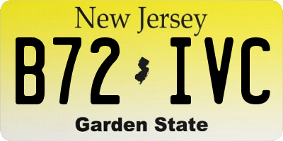 NJ license plate B72IVC