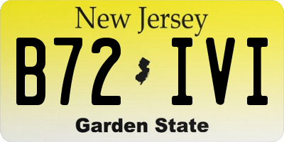 NJ license plate B72IVI