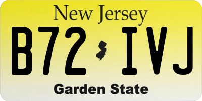 NJ license plate B72IVJ
