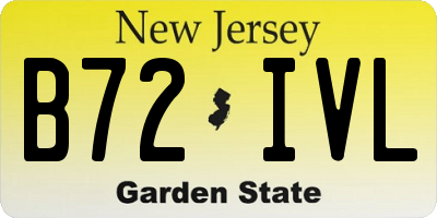 NJ license plate B72IVL