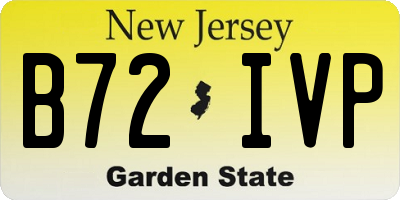 NJ license plate B72IVP