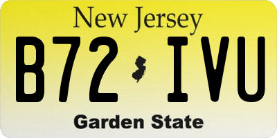 NJ license plate B72IVU