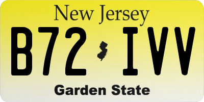 NJ license plate B72IVV