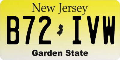 NJ license plate B72IVW
