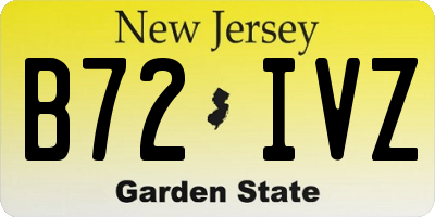 NJ license plate B72IVZ