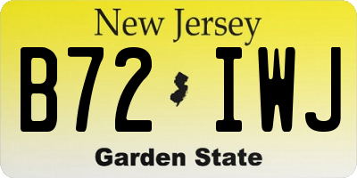 NJ license plate B72IWJ