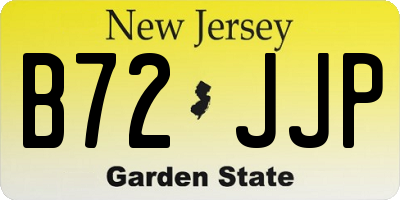 NJ license plate B72JJP